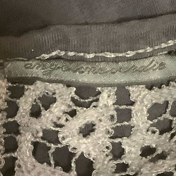 ANGELS NEVER DIE DENIM PATCHWORK/ LACE/ SLEEVELESS/ V-NECK MIDI DRESS/ Size 3 - Picture 10 of 11